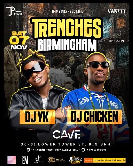‘TRENCHES’ DJ YK & DJ CHICKEN LIVE IN BIRMINGHAM