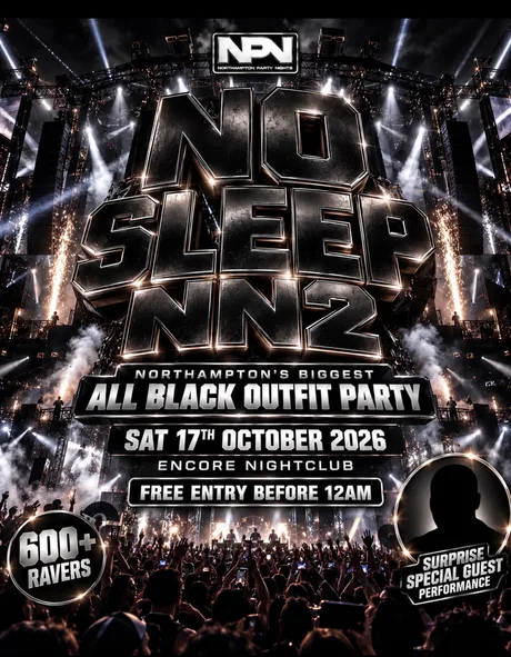 NO SLEEP NN2 - THE BIGGEST ALL BLACK OUTFIT PARTY!