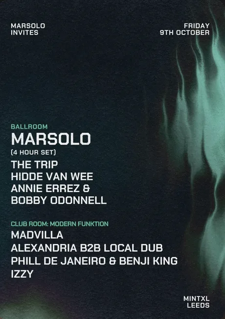Mint XL Presents Marsolo, Hidde Van Wee, The Trip + more
