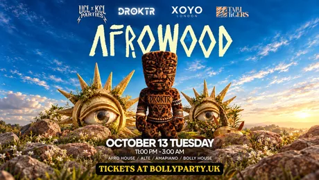 🌍 AFROWOOD LONDON | TUESDAY, OCTOBER 13🔥AFRO HOUSE. ALTÉ. AMAPIANO. BOLLY HOUSE. ONE MASSIVE NIGHT. 🌴🔥