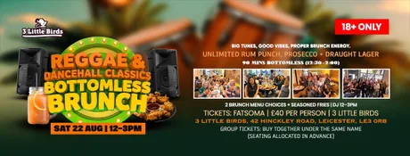 Reggae & Dancehall Classics Bottomless Brunch