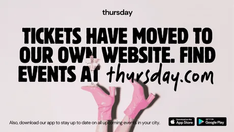 Looking for events? We have moved | Find new events at thursday.com