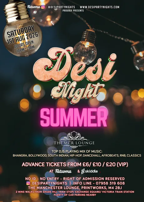 Desi Saturday Night Manchester