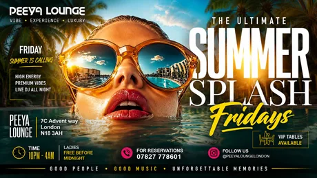 Summer Splash Fridays | Every Friday at Peeya Lounge