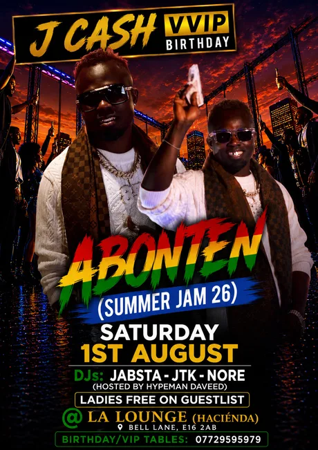 J CASH VVIP BIRTHDAY *ABONTEN* @ LA LOUNGE