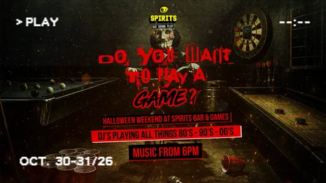 🎃 DO YOU WANT TO PLAY A GAME? 🔪 £10 MINI GOLF AND 1ST DRINK