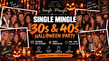 👻 30s & 40s Singles Party | Halloween Party! | Manchester @ Barca Bar | Up To 250 Singles!