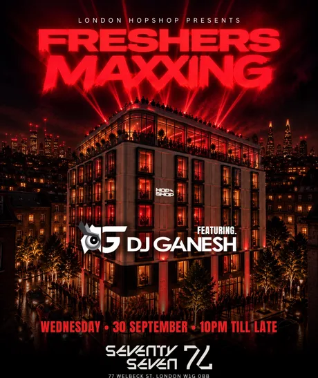 FRESHERS MAXXING FT DJ GANESH IN LONDON