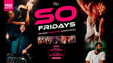 WE ARE SO FRIDAYS @ Bar So Bournemouth 27.11.26