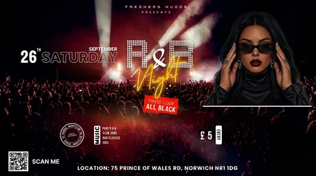 Kudos Presents: Freshers R&B Night - All Black Edition 🖤