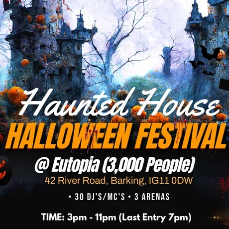 Haunted House Indoor Halloween Festival - 3000 People & 30 DJs
