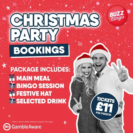 Christmas Party Bookings - Buzz Bingo Aberdeen