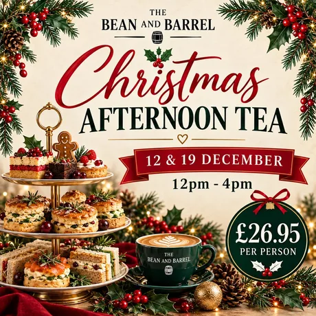 Christmas Afternoon Tea at The Bean and Barrel