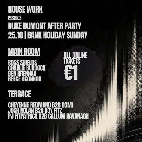 House Work presents The Sound House | BH Sunday 25.10