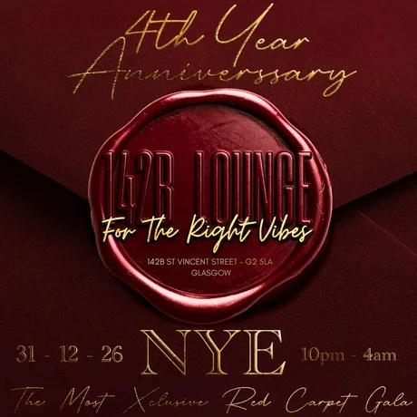 RED CARPET ROYALE - NYE!!! It's 142B's 4TH ANNIVERSARY !