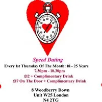 Speed Dating 18 - 25 years Thursdays