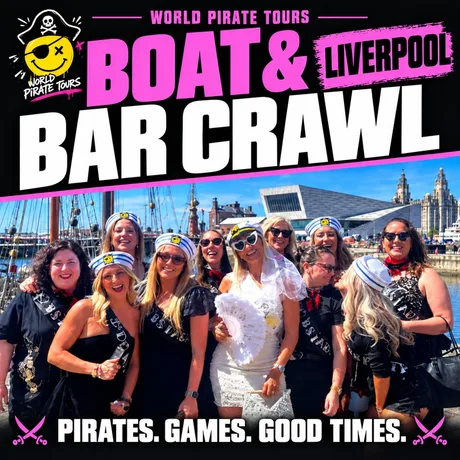The UK's Wildest Boat and Bar Crawl (3hrs) - Liverpool