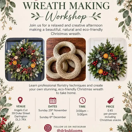 Wreath making workshop 29th Nov