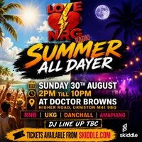 Love NRG Bank holiday Summer all dayer