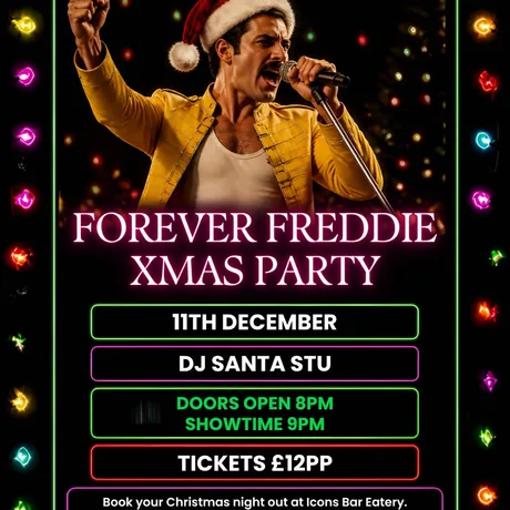Forever Freddie tribute Christmas party