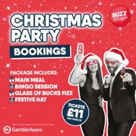 Christmas Party Bookings - Buzz Bingo Dover