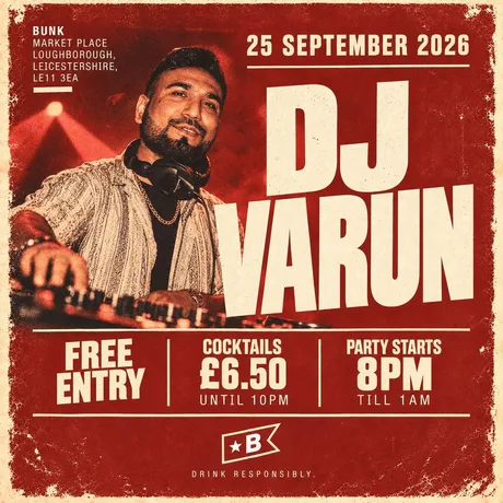 Loughborough BUNK ---> Freshers week: DJ VARUN