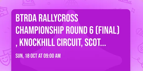 BTRDA Rallycross Championship Round 6 (Final), Knockhill Circuit, Scotland.
