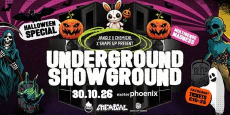 UNDERGROUND SHOWGROUND : MANDIDEXTROUS / PHIBES / RAYBAY
