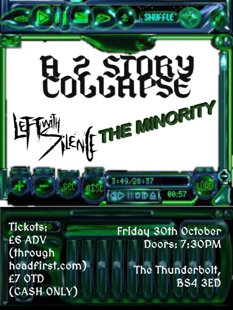A 2 STORY COLLAPSE + Left With Silence + The Minority