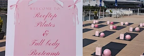Rooftop Pilates X Sculpt Matcha Party