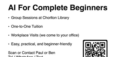 AI FOR COMPLETE BEGINNERS GROUP SESSION