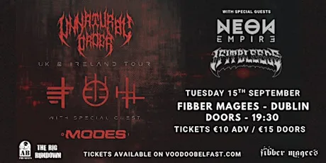 Unnatural Order + Modes with support from If It Bleeds & Neon Empire!