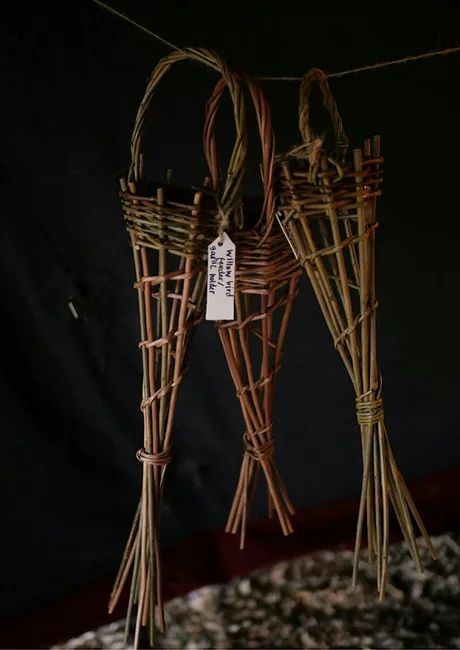 CRAFT OPEN DAY at St. Oswald's - Pianodrome - Willow Bird Feeders weaving