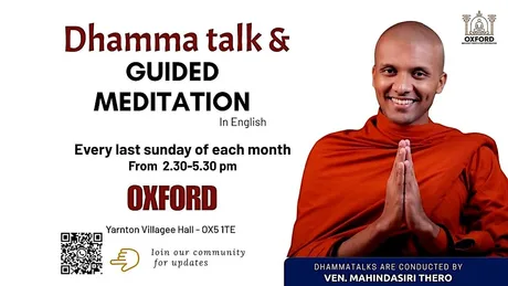 Oxford Dam Saraniya - Dhamma talk and Guided meditation in English