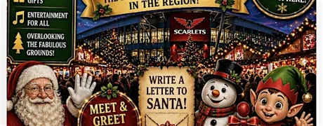 Christmas market Parc y scarlets stadium Llanelli