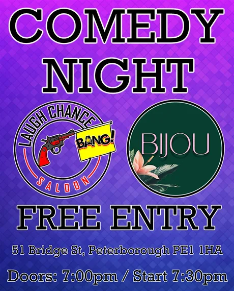 Free Comedy at Bijou, Peterborough