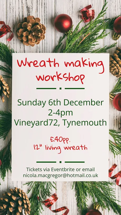 Christmas wreath making workshop