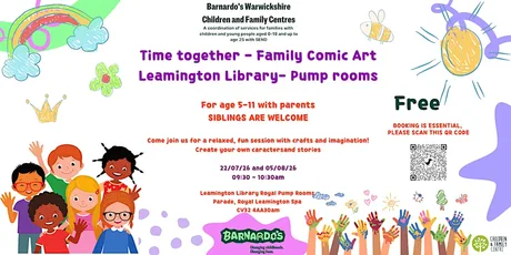 Time Together FAMILY COMIC ART -for children 5-11 years -Leamington Library