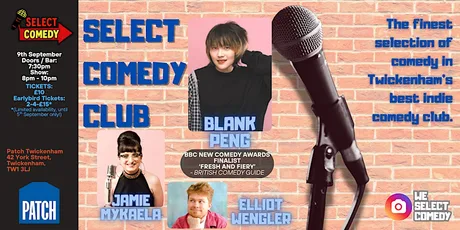 Select Comedy Club @ Patch Twickenham - September 2026