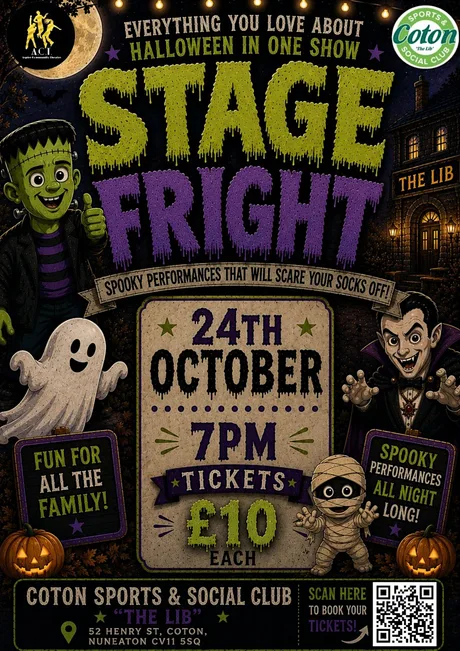 Stage Fright! Halloween - Saturday 24th October