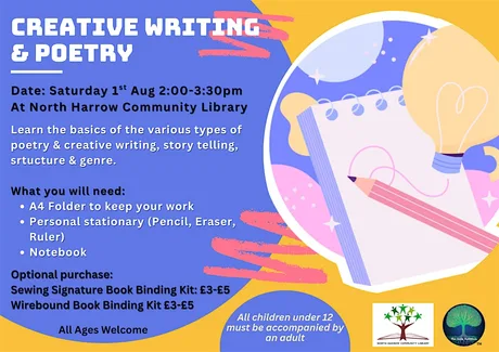 Creative Writing & Poetry Workshop Part 2 - FREE