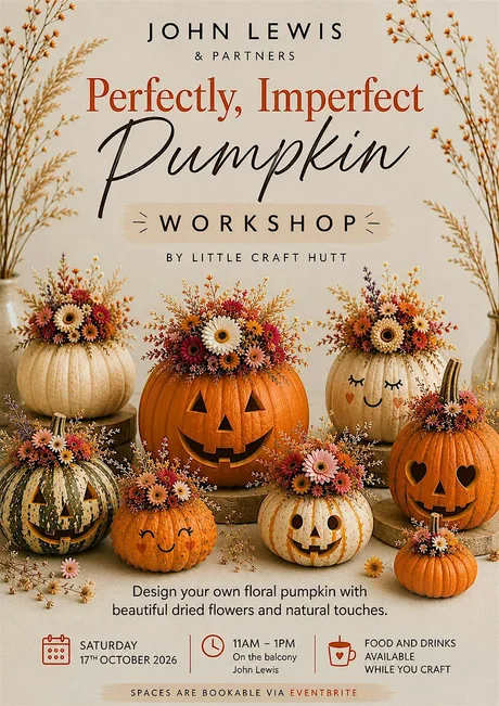 Perfectly Imperfect Pumpkin Workshop With John Lewis