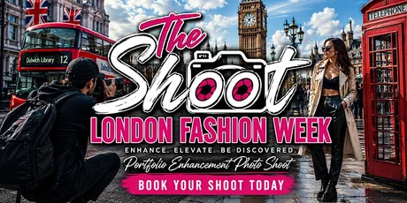 Model Photo Shoot During London Fashion Week