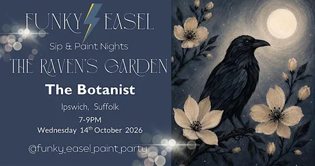 Sip & Paint Night At The Botanist, Ipswich, painting The Ravens Garden
