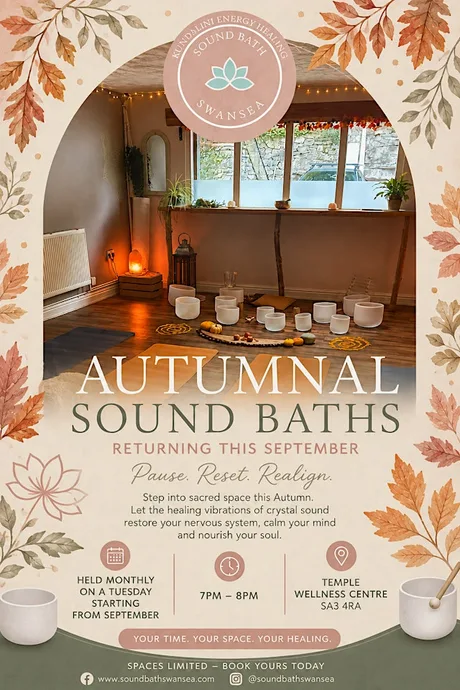 Autumnal Seasonal Sound Bath at Temple Wellness Centre