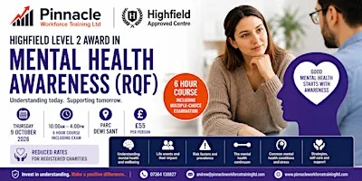 Level 2 Award in Introduction to Mental Health Awareness (RQF) - Carmarthen