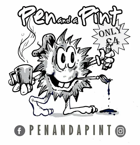 Pen and a Pint : Themed Monthly Drawing Session