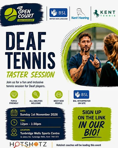 Deaf Tennis Taster Session