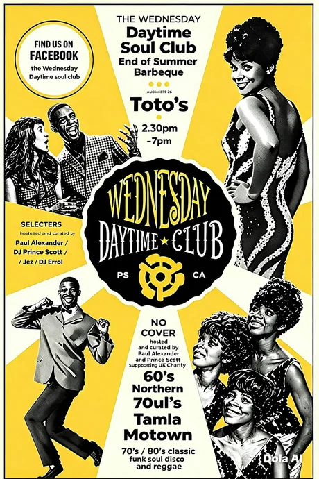 Wednesday Daytime Soul Club Summer BBQ