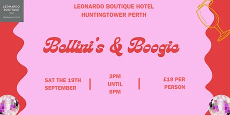 Bellini's and Boogie - Saturday 19th September 2026